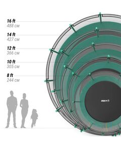 Батуты: Батут UNIX line SUPREME BASIC 14 ft (green) фотографии