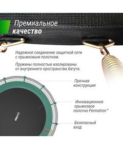 Батуты: Батут UNIX line SUPREME BASIC 16 ft (green) фотографии