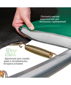 Батуты: Батут UNIX line SUPREME BASIC 8 ft (green) фотографии