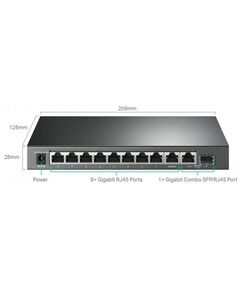 Коммутаторы, маршрутизаторы, межсетевые экраны: Коммутатор TP-Link TL-SG1210MPE 2UTP 1000Mbps+8UTP 1000Mbps PoE+ фотографии