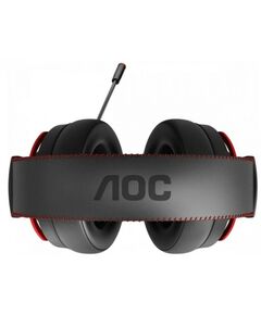 Купить Гарнитура игровая AOC GH300 многоцветная RGB, Stereo, 7.1 Surround, USB кабель 2.0 м, чёрный+красный, изображение 8 в интернет-магазине Irkshop.ru