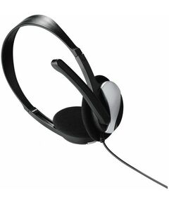 Купить Наушники с микрофоном накладные Hama Essential HS-P100 черный, 2м, оголовье [139900], изображение 3 в интернет-магазине Irkshop.ru