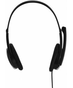 Купить Наушники с микрофоном накладные Hama Essential HS-P100 черный, 2м, оголовье [139900], изображение 4 в интернет-магазине Irkshop.ru