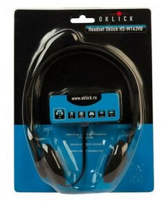 Наушники и гарнитуры: Наушники с микрофоном Oklick HS-M143VB Black шнур 1.8м [614036] фотографии
