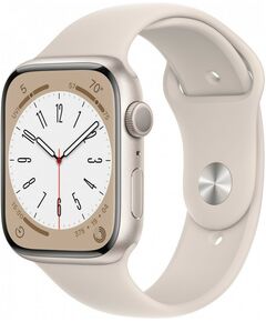 Купить Смарт-часы Apple Watch 8 GPS Starlight Aluminum Case with with Starlight Sport Band 45mm L [MNUQ3LL/A] в интернет-магазине Irkshop.ru