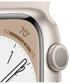 Купить Смарт-часы Apple Watch 8 GPS Starlight Aluminum Case with with Starlight Sport Band 45mm L [MNUQ3LL/A], изображение 3 в интернет-магазине Irkshop.ru
