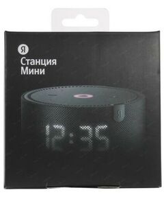 Купить Умная колонка Яндекс Станция Мини 2 Black 10W, WiFi, Bluetooth5.0, часы, голосовой помощник Алиса [YNDX-00020K], изображение 7 в интернет-магазине Irkshop.ru