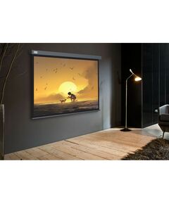Купить Экран настенно-потолочный рулонный Cactus CS-PSW-124X221-SG Wallscreen, 124.5x221см, 16:9, серый, изображение 2 в интернет-магазине Irkshop.ru