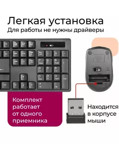 Купить Комплект Defender Wireless Combo C-915 кл-ра, USB, FM+Мышь 4кн, Roll, USB, FM [45915], изображение 5 в интернет-магазине Irkshop.ru