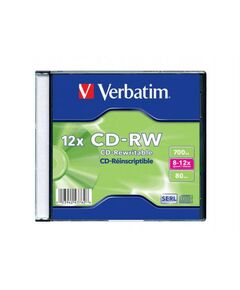 Купить CD-RW Verbatim 700Mb 12x Slim case 1шт [43762] в интернет-магазине Irkshop.ru