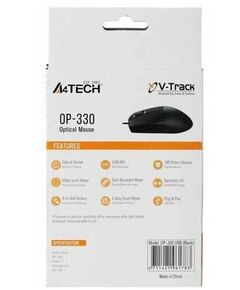 Мыши: Мышь A4-Tech OP-330 Black USB 3btn+Roll RTL фотографии