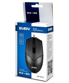 Купить Мышь SVEN RX-30 Black USB 3btn+Roll RTL, изображение 7 в интернет-магазине Irkshop.ru
