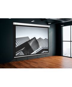 Купить Моторизованный экран настенно-потолочный рулонный Cactus CS-PSM-127X127 Motoscreen, 127x127см, 1:1, белый, изображение 3 в интернет-магазине Irkshop.ru