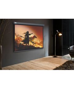 Купить Экран настенно-потолочный рулонный Cactus CS-PSW-213X213-SG Wallscreen, 213x213см, 1:1, серый, изображение 2 в интернет-магазине Irkshop.ru