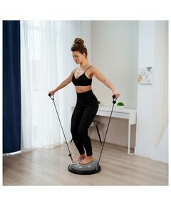 Фитнес оборудование: Полусфера BOSU гимнастическая  46 х 20 см с насосом, цвет серый фотографии