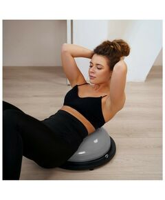 Фитнес оборудование: Полусфера BOSU гимнастическая  46 х 20 см с насосом, цвет серый фотографии