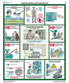 Купить Плакаты "Безопасность работ на металлообрабатывающих станках" ламинир. (5 листов, формат 465*610 мм) в интернет-магазине Irkshop.ru