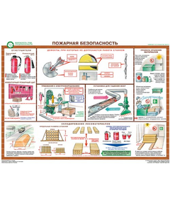 Купить Плакаты "Безопасность труда при деревообработке" (5 листов, размер 450х600), изображение 2 в интернет-магазине Irkshop.ru