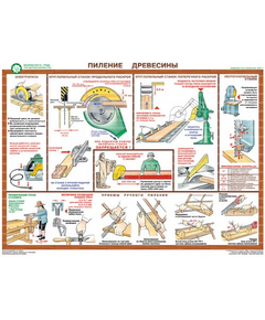 Купить Плакаты "Безопасность труда при деревообработке" (5 листов, размер 450х600) в интернет-магазине Irkshop.ru