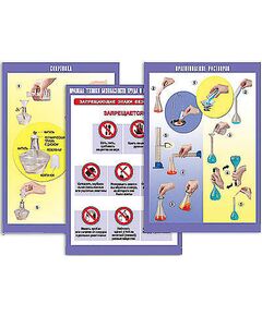 Купить Комплект таблиц справочно-инструктивных по химии (матовая ламинация) в интернет-магазине Irkshop.ru