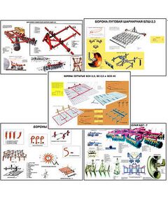 Купить Плакаты ПРОФТЕХ "Бороны" (12 пл, винил, 70х100) в интернет-магазине Irkshop.ru
