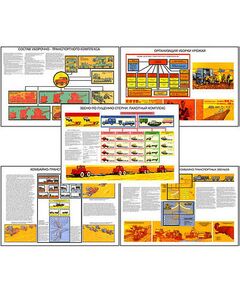 Купить Плакаты ПРОФТЕХ "Жатва хлебов уборочно-транспортными комплексами" (10 пл, винил, 70х100) в интернет-магазине Irkshop.ru