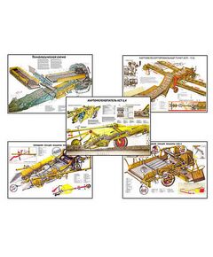 Купить Плакаты ПРОФТЕХ "Машины для уборки овощей" (15 пл, винил, 70х100) в интернет-магазине Irkshop.ru