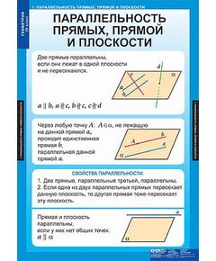 Купить Таблицы демонстрационные "Геометрия 10 класс" в интернет-магазине Irkshop.ru