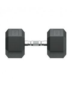 Гантели: Гантель гексагональная UNIXFIT 25 кг обрезиненная, пара фотографии