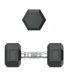 Гантели: Гантель гексагональная UNIXFIT 7,5 кг обрезиненная, пара фотографии