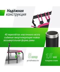 Купить Батут UNIXFIT FITNESS Premium (127 см) Pink, изображение 3 в интернет-магазине Irkshop.ru