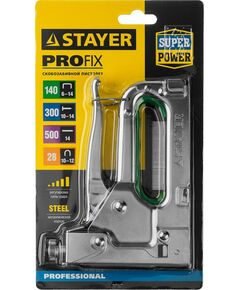 Купить Стальной степлер STAYER Max-140 тип 140 (G/11/57) 20GA, (6-14 мм)/28/300/500 [31508], изображение 2 в интернет-магазине Irkshop.ru
