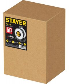 Удлинители электрические: Силовой удлинитель на стальной катушке STAYER PRO 325 КГ 3х2.5 50м 4000Вт IP44 [55076-50] фотографии