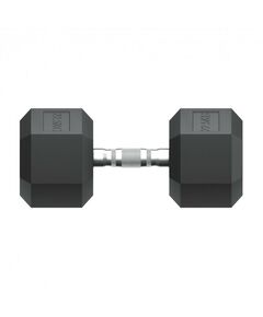 Гантели: Гантель гексагональная UNIXFIT 22,5 кг обрезиненная, пара фотографии