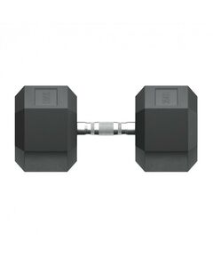 Гантели: Гантель гексагональная UNIXFIT 35 кг обрезиненная, пара фотографии