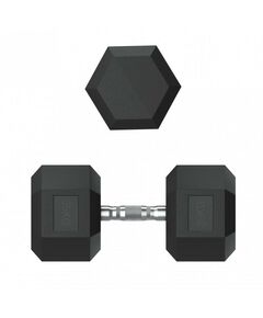 Гантели: Гантель гексагональная UNIXFIT 35 кг обрезиненная, пара фотографии
