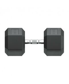 Гантели: Гантель гексагональная UNIXFIT 37,5 кг обрезиненная, пара фотографии