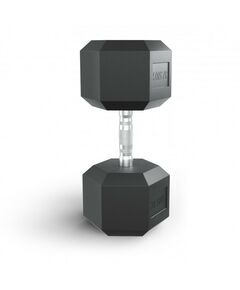 Гантели: Гантель гексагональная UNIXFIT 37,5 кг обрезиненная, пара фотографии