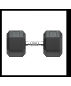 Гантели: Гантель гексагональная UNIXFIT 40 кг обрезиненная, пара фотографии