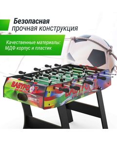 Настольный футбол: Игровой стол складной UNIX line Футбол - Кикер Color 122х61 cм фотографии