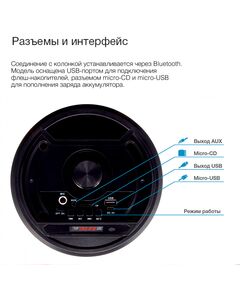 Купить Минисистема Hyundai H-MC160 50Вт FM USB BT SD/MMC, изображение 5 в интернет-магазине Irkshop.ru