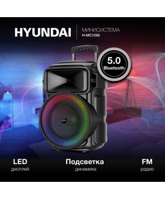 Купить Минисистема Hyundai H-MC1298 17Вт FM USB BT micro SD, изображение 2 в интернет-магазине Irkshop.ru