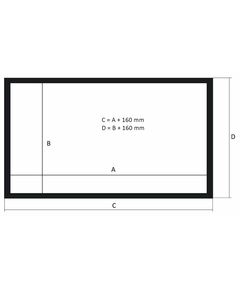 Купить Экран на раме Kauber Frame Velvet Cinema 136" 16:9 White Flex область просмотра 169x300 см., размер по раме 185х316 см. [FV.169.316.WFLEX.CIN], изображение 3 в интернет-магазине Irkshop.ru