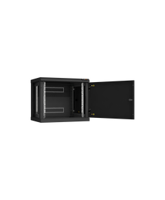 Купить Настенный разборный шкаф TLK TWC-096045-R-M-BK 19", 9U, металлическая дверь, Ш600хВ503хГ450мм, 2 пары монтажных направляющих, черный, изображение 3 в интернет-магазине Irkshop.ru