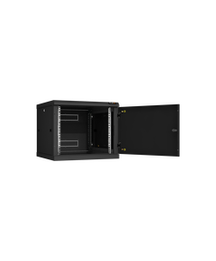 Купить Настенный разборный шкаф TLK TWC-096060-R-M-BK 19", 9U, металлическая дверь, Ш600хВ503хГ600мм, 2 пары монтажных направляющих, черный, изображение 2 в интернет-магазине Irkshop.ru