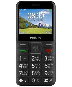 Купить Мобильный телефон PHILIPS E207 Xenium 32Mb 2Sim 2.31" 240x320 Nucleus 0.08Mpix GPS GSM900/1800 GSM1900 FM A-GPS microSD max32Gb черный в интернет-магазине Irkshop.ru