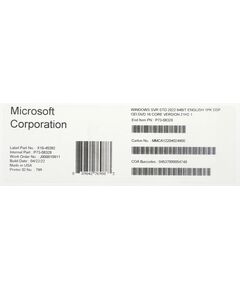 Купить Операционная система Microsoft Windows Svr Std 2022 64Bit Eng 1pk DSP OEI DVD 16 Core [P73-08328], изображение 2 в интернет-магазине Irkshop.ru