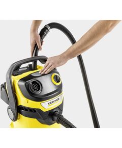 Купить Строительный пылесос Karcher WD5 V-25/5/22 1100Вт, сухая уборка, сбор воды, желтый [1.628-300.0], изображение 6 в интернет-магазине Irkshop.ru