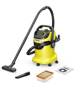 Купить Строительный пылесос Karcher WD5 V-25/5/22 1100Вт, сухая уборка, сбор воды, желтый [1.628-300.0], изображение 8 в интернет-магазине Irkshop.ru