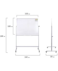 Купить Доска магнитно-маркерная на стенде STAFF 238012 100х150 см, 2-сторонняя [238012], изображение 9 в интернет-магазине Irkshop.ru